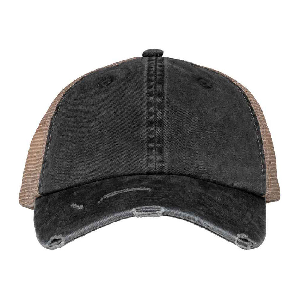 Native Spirit Washed Trucker Destroy Cap (black)