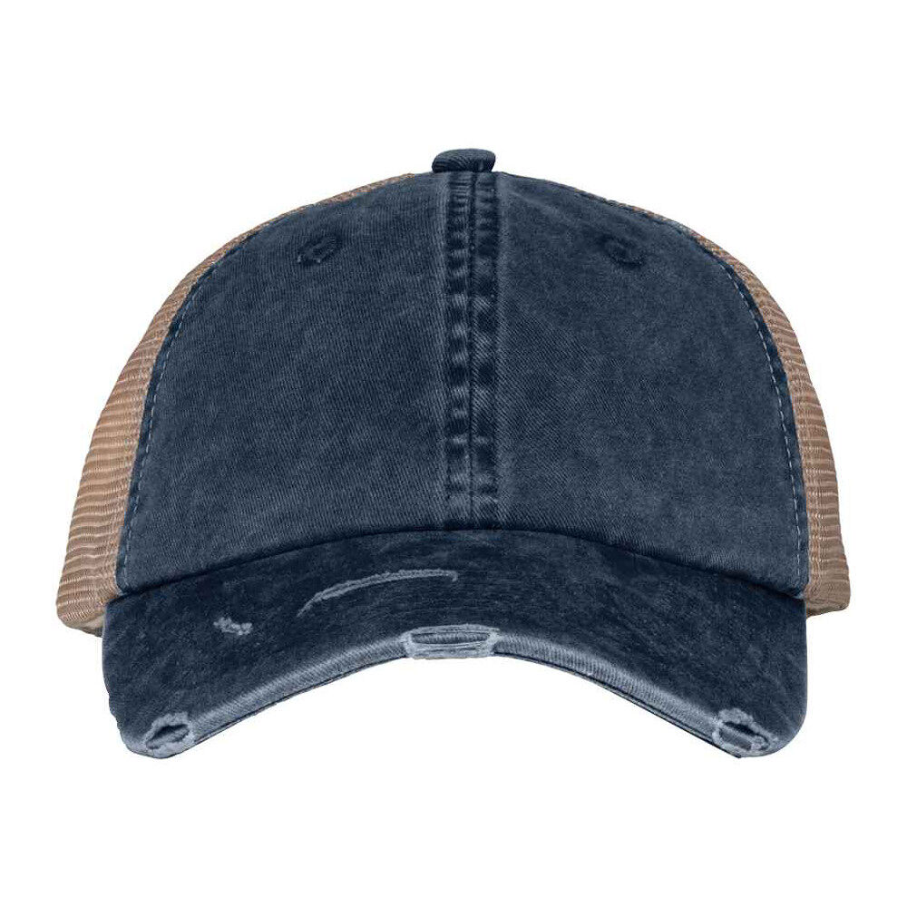 Native Spirit Washed Trucker Destroy Cap (navy)