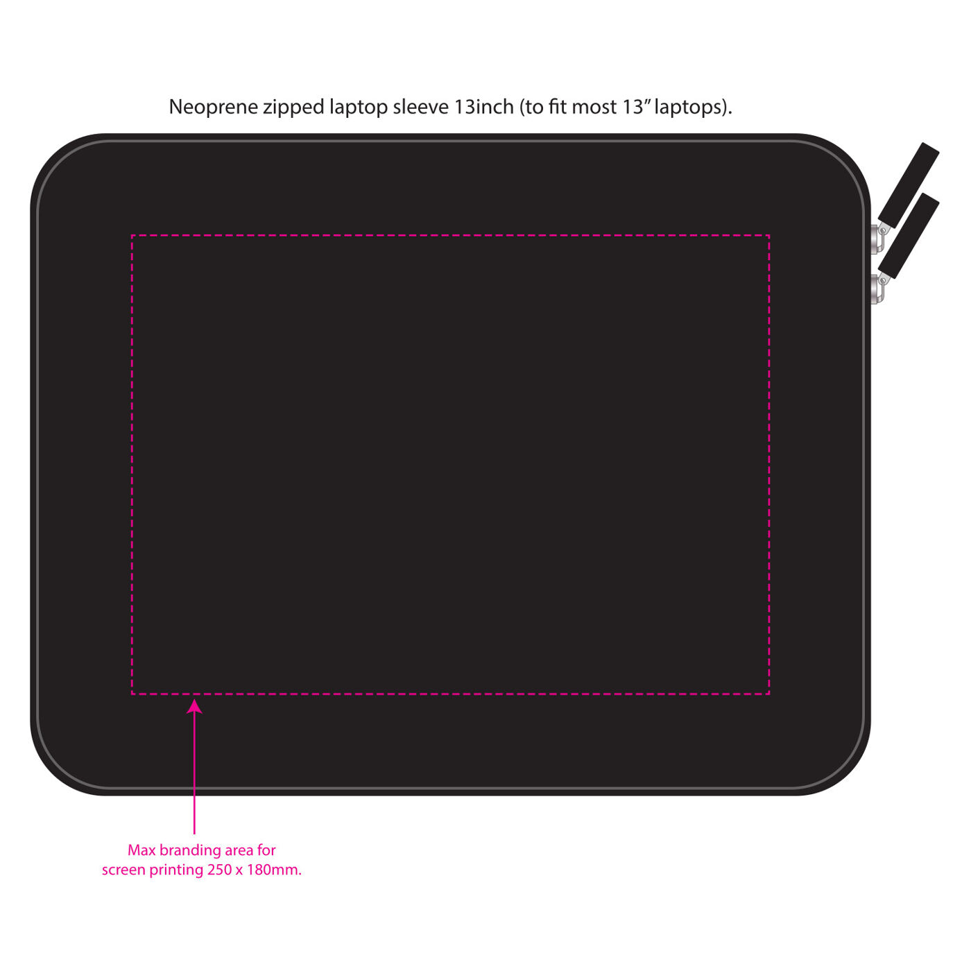 Neoprene Laptop Sleeve   (print template)