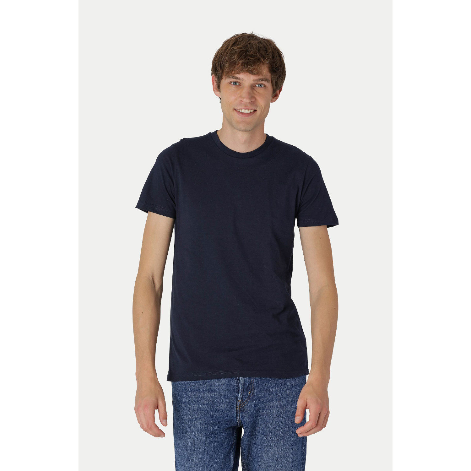 Neutral Tiger Cotton T-Shirt (navy blue)