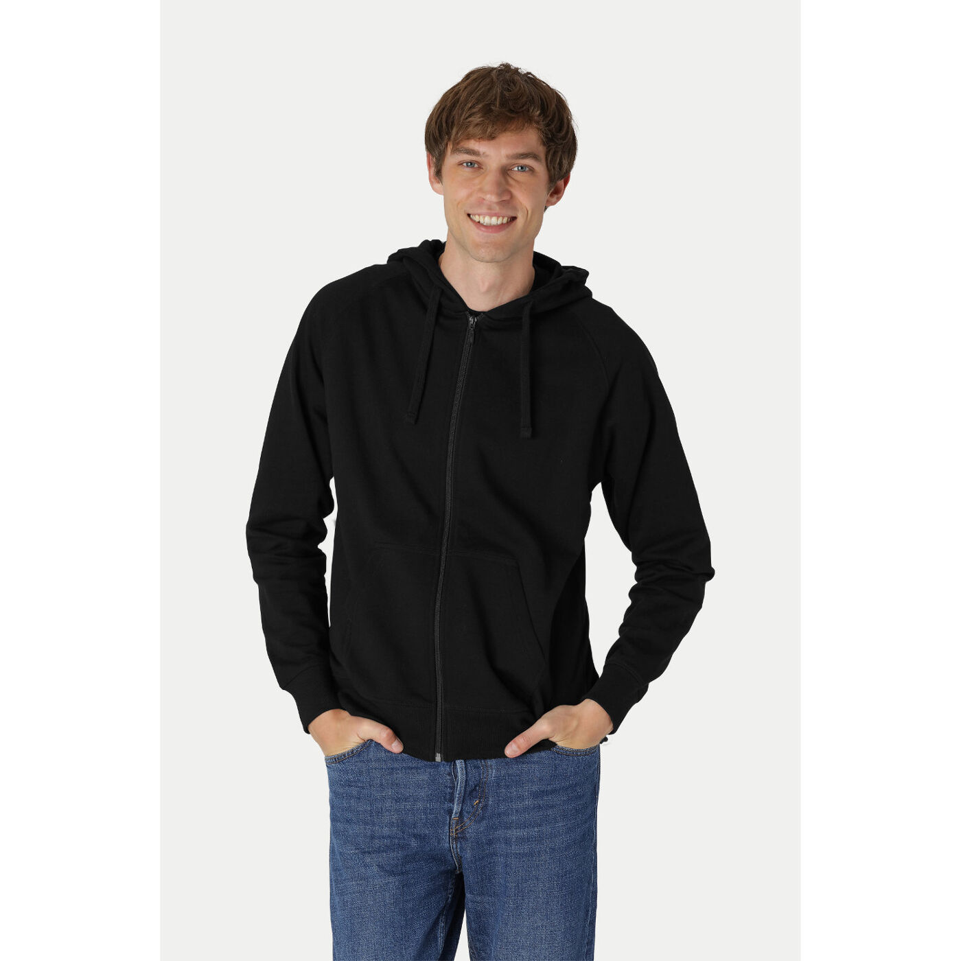 Neutral Tiger Cotton Zipped Hoodie