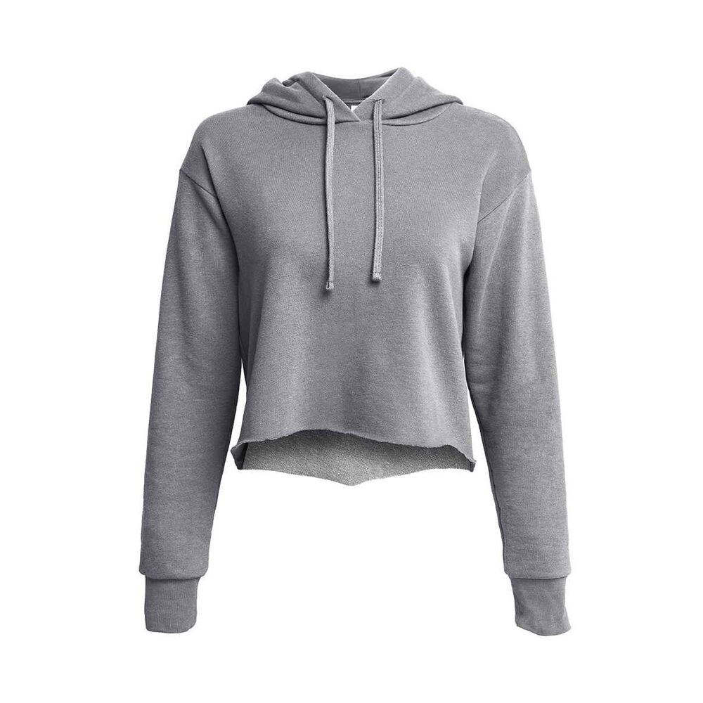 Next Level Ladies Cropped Raw Edge Hoodie