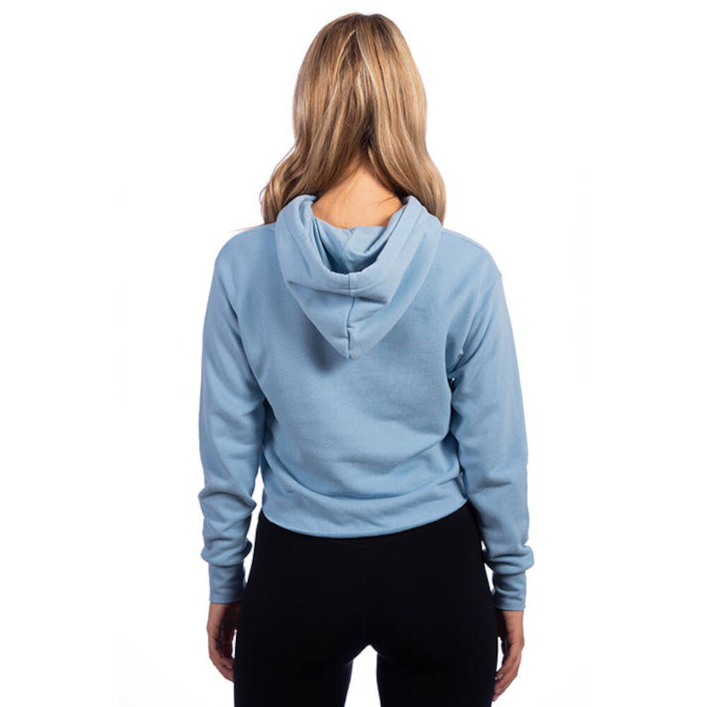 Next Level Ladies Cropped Raw Edge Hoodie