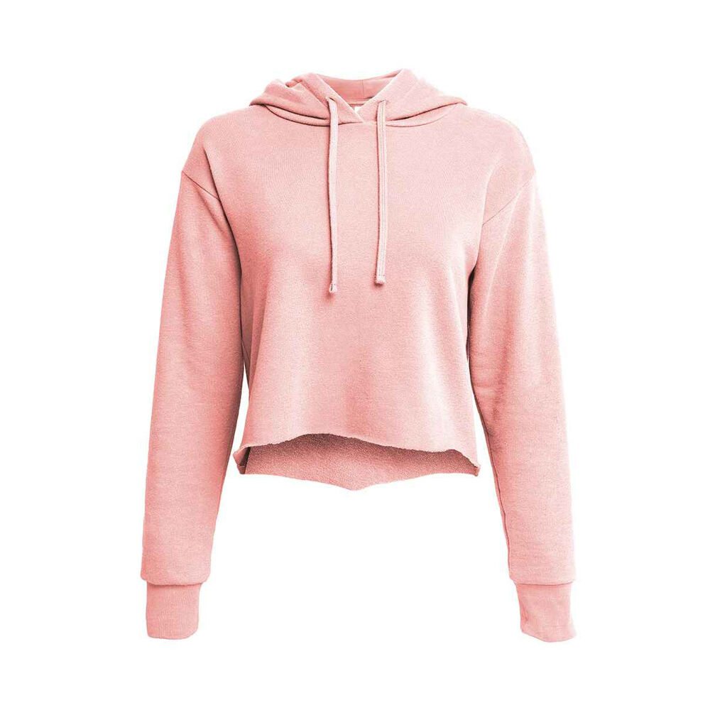 Next Level Ladies Cropped Raw Edge Hoodie