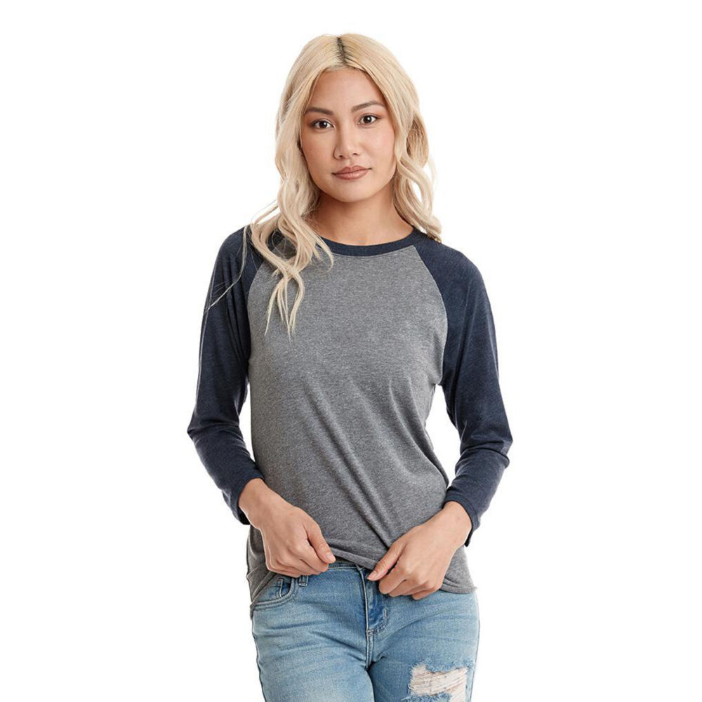 Next Level Tri-Blend 3/4 Sleeve Raglan T-Shirt