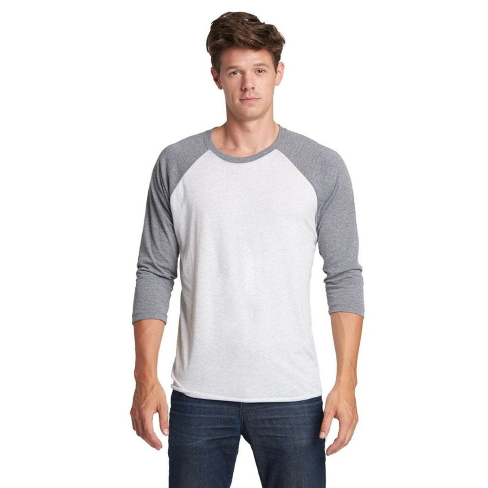 Next Level Tri-Blend 3/4 Sleeve Raglan T-Shirt