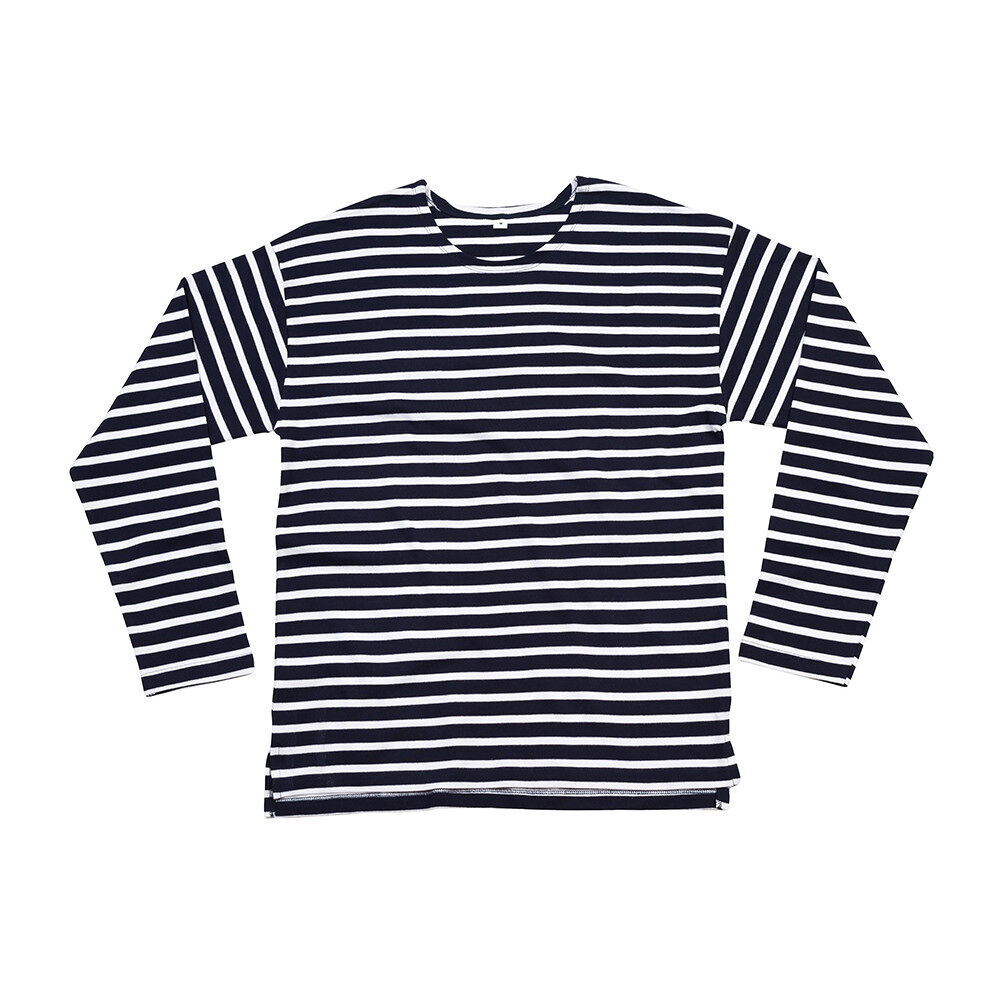 One By Mantis Unisex Breton Shirt (navy white)