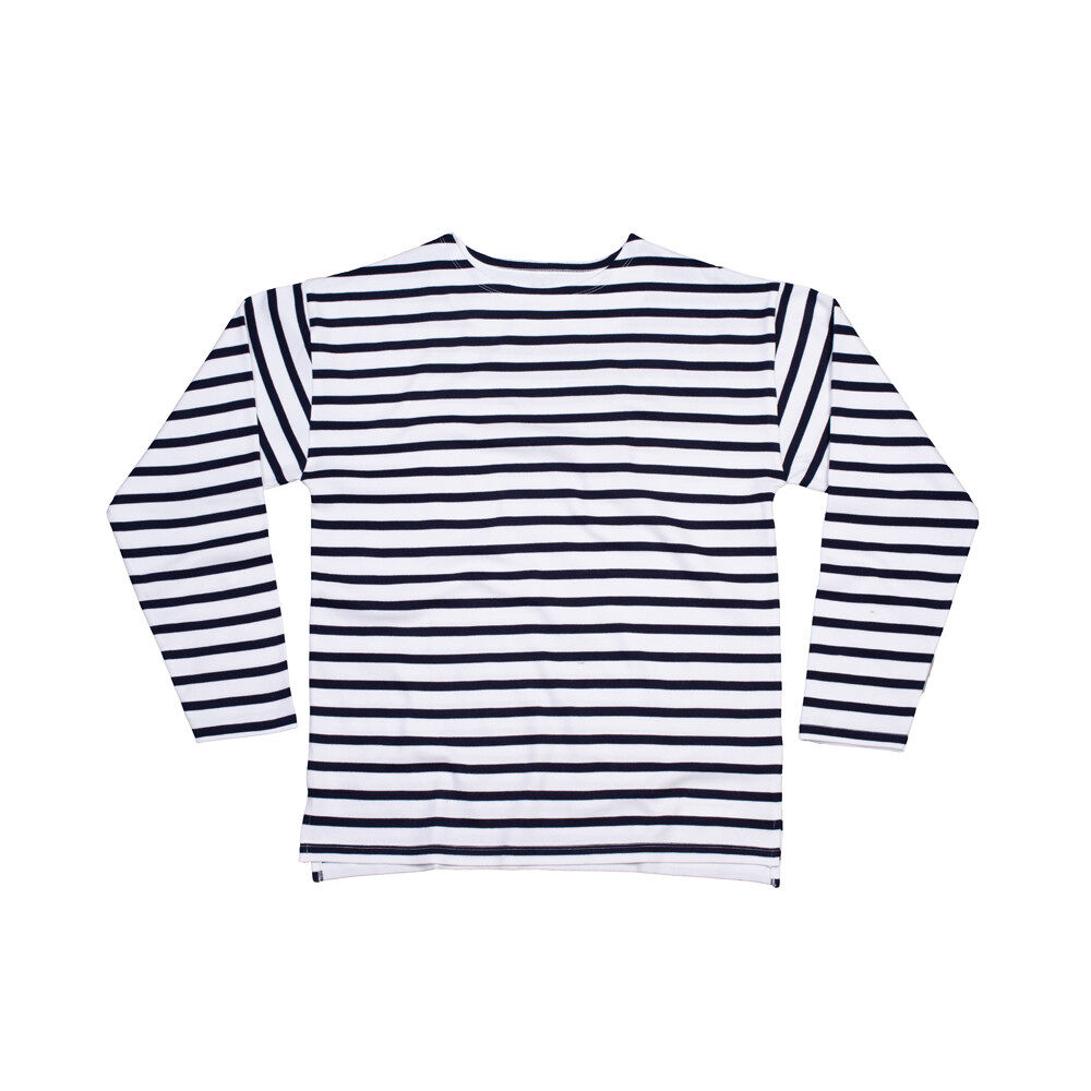 One By Mantis Unisex Breton Shirt (white navy)