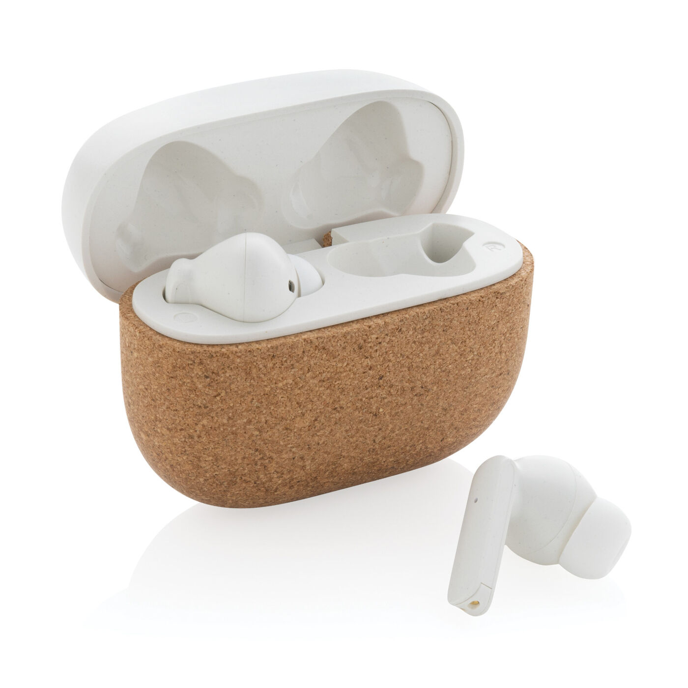 Earbuds in Recycled Plastic and Cork 