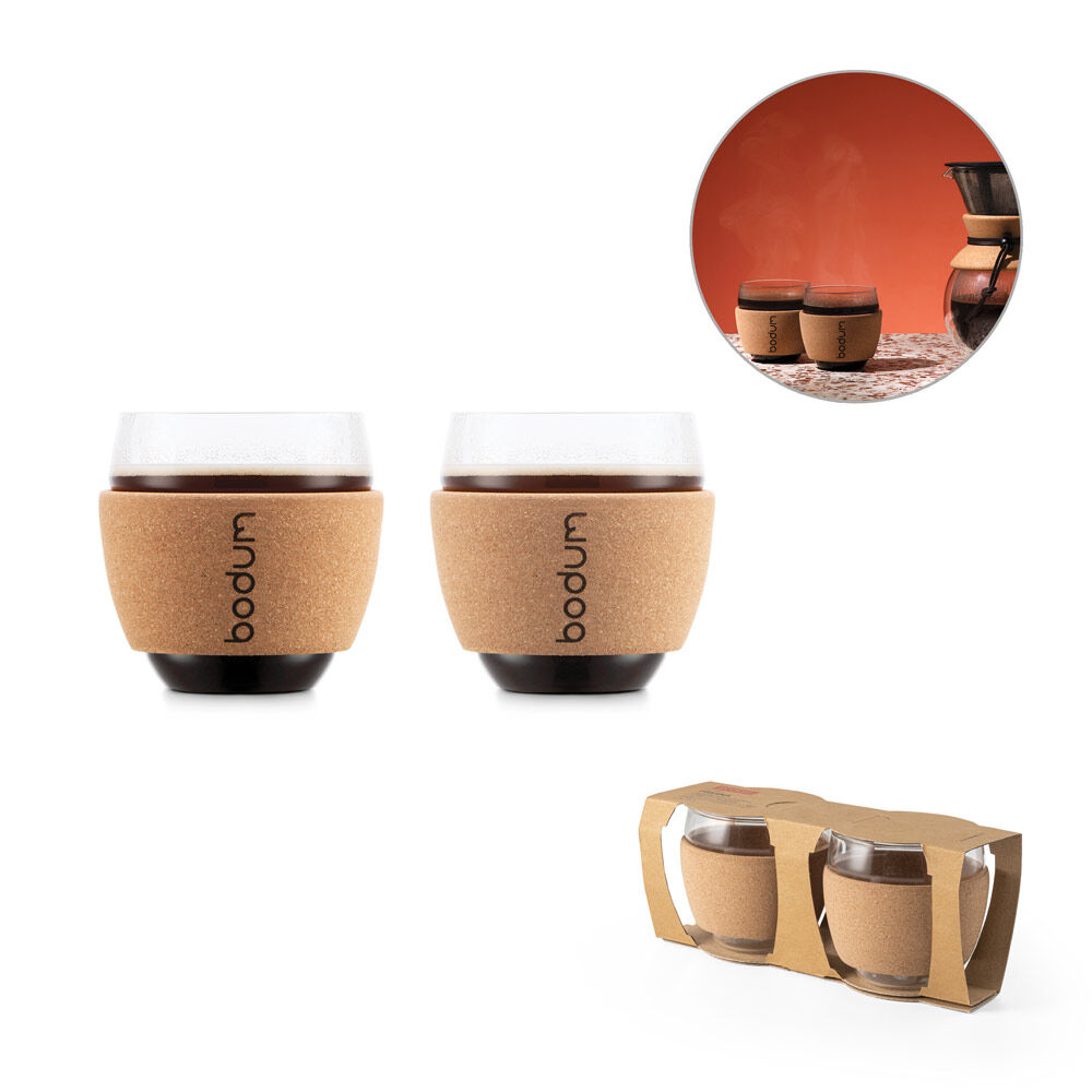 Pair of Pavina Glass Cups (customisable packaging)