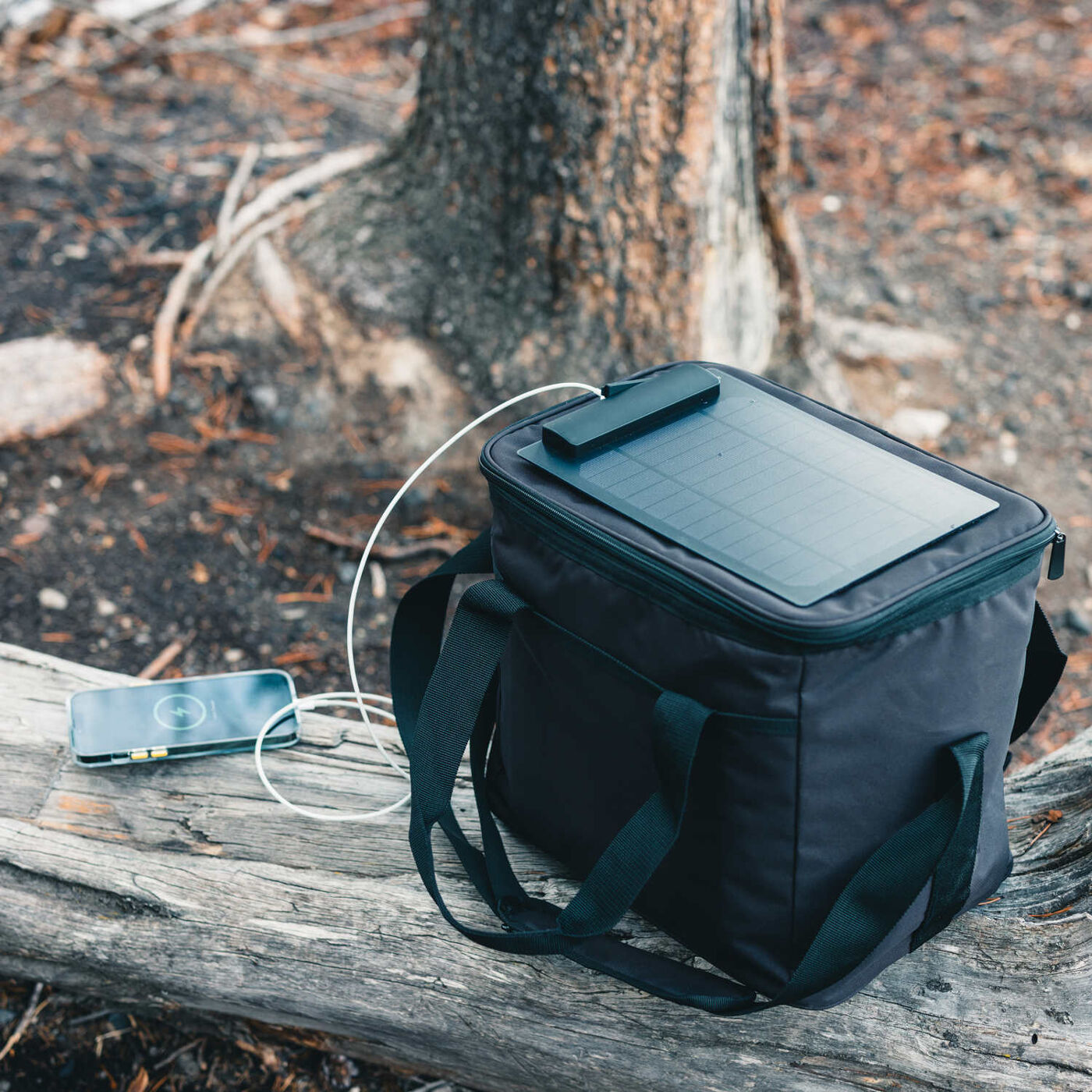 Pedro Recycled Cooler Bag with Solar Panel