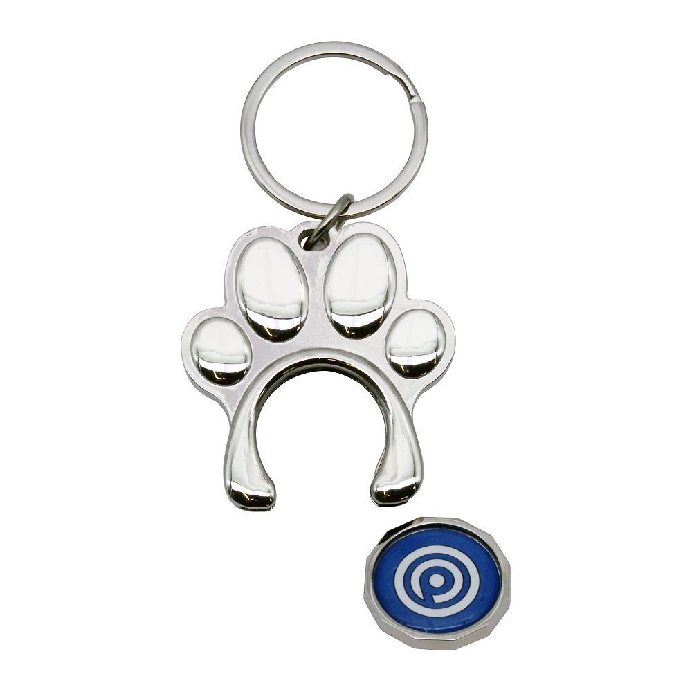 Pet Paw Trolley Coin Keyring