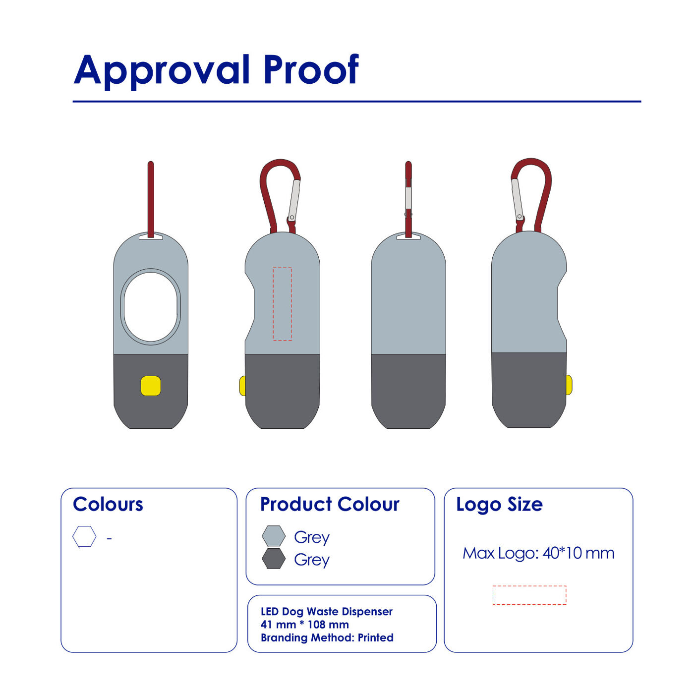 Poo Bag Dispenser with Torch (print template)