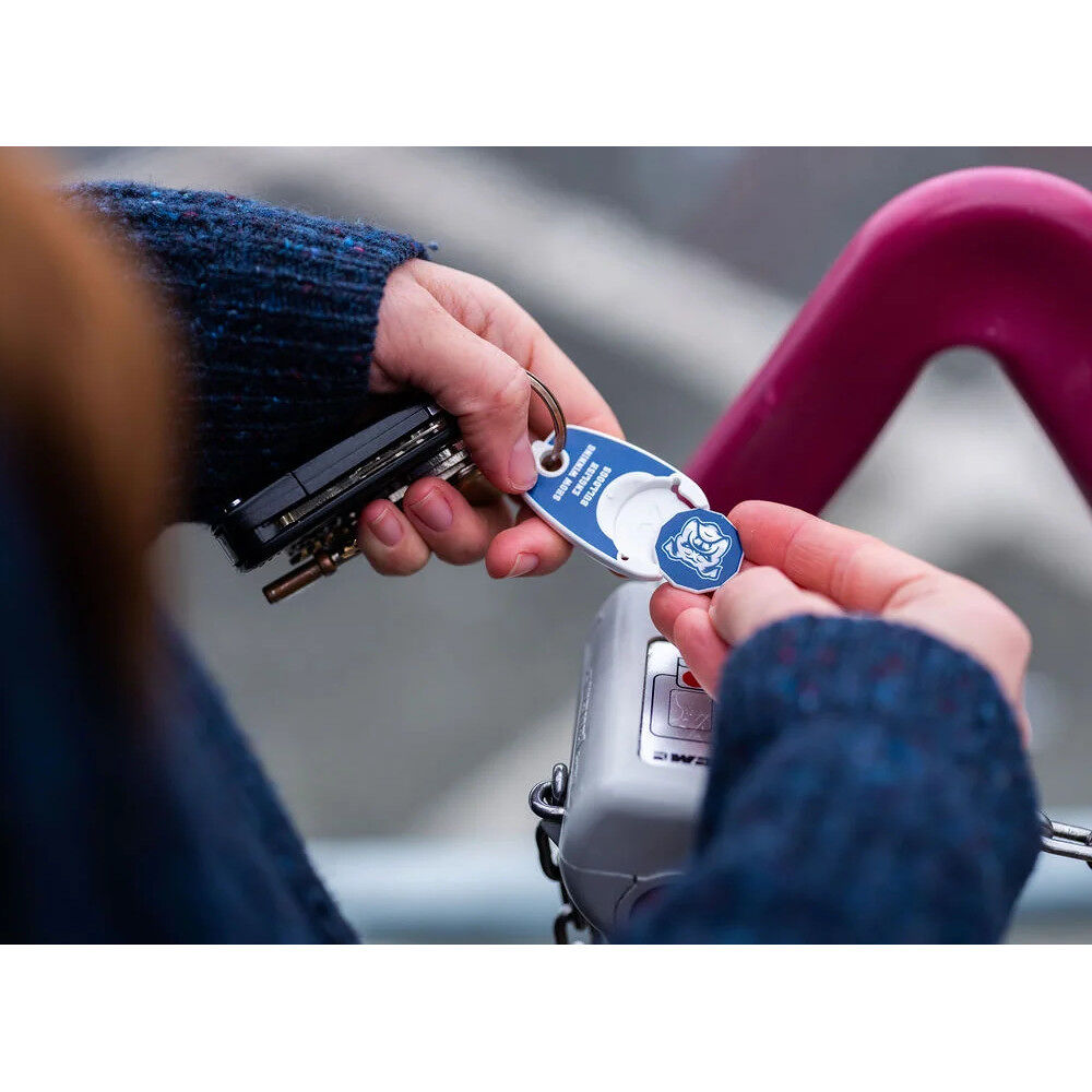 Pop Coin Trolley Keyring