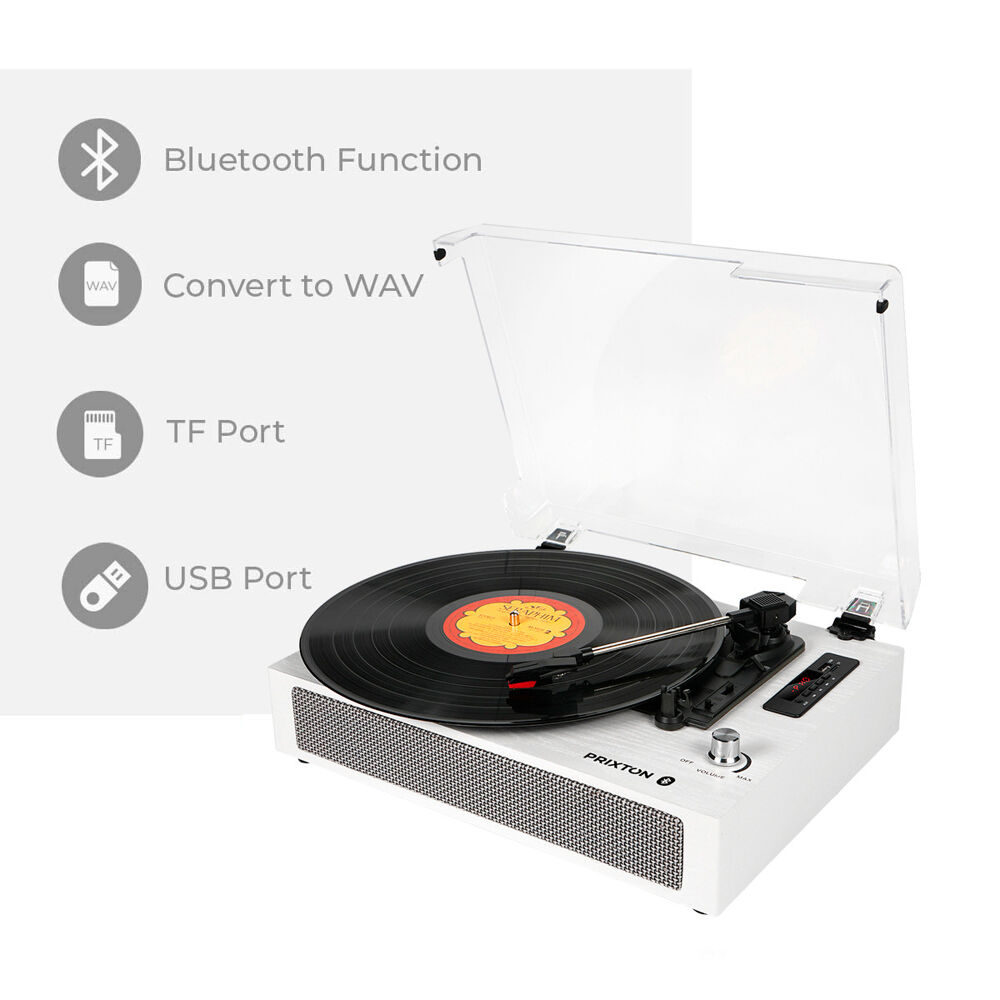 Prixton Studio Deluxe Turntable and Music Player