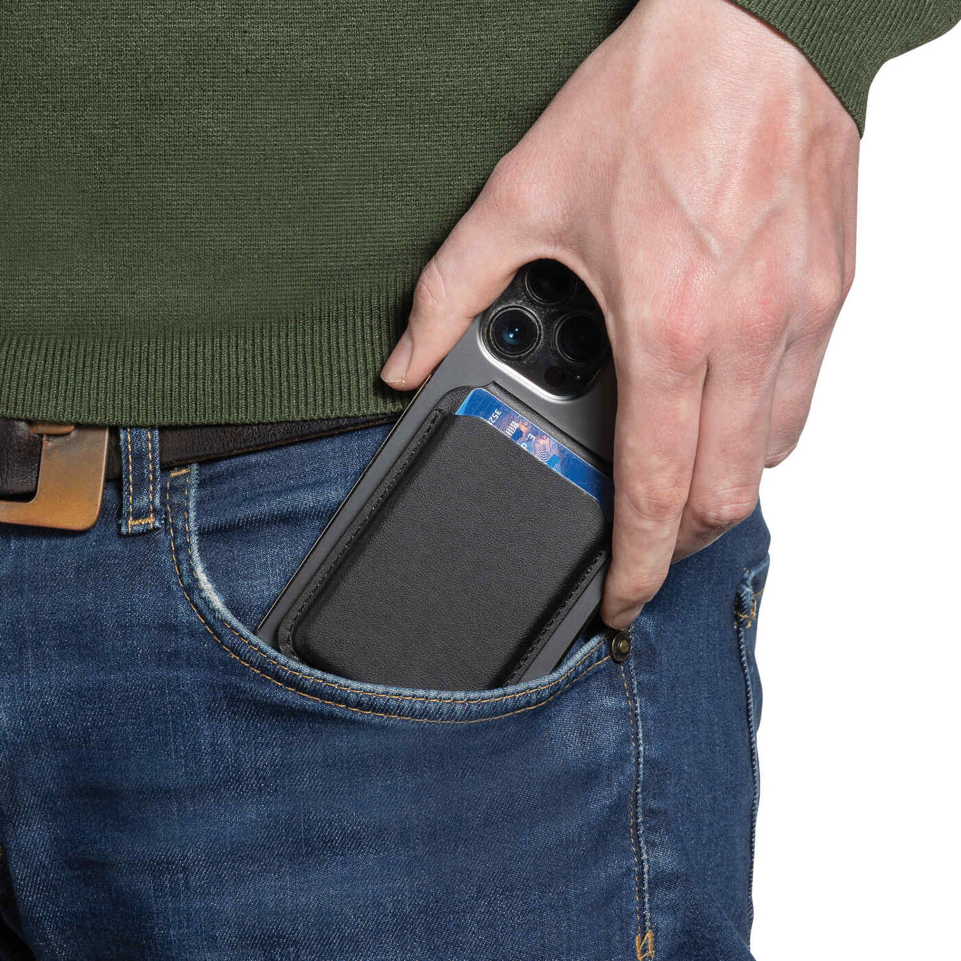 PU Phone Wallet with Magnetic Stand