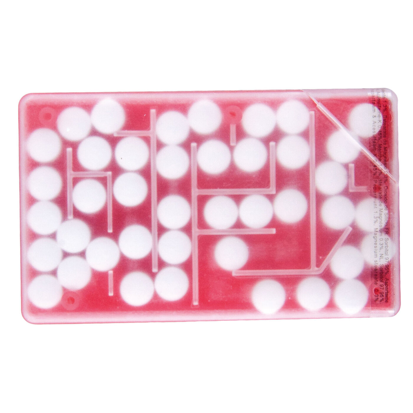 Puzzle Mints in a Credit Card Dispenser - Red