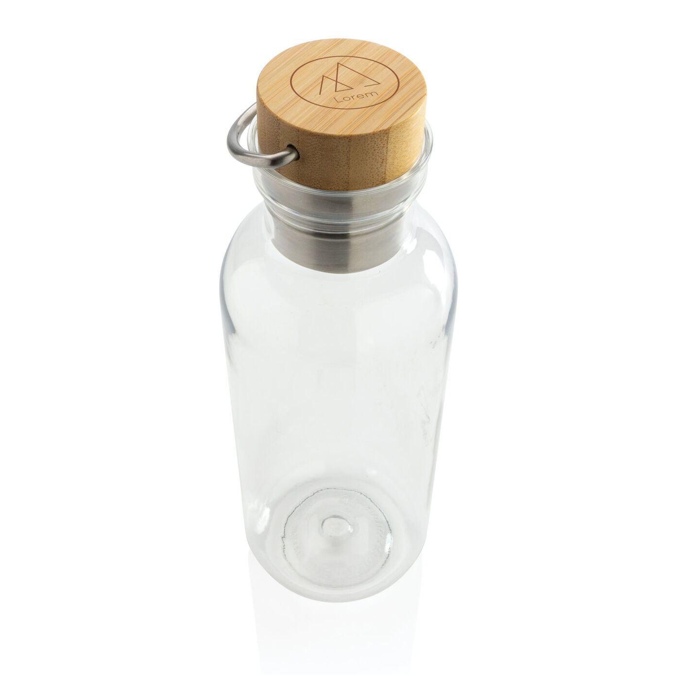 680ml Recycled Bottle with Bamboo Lid and Handle