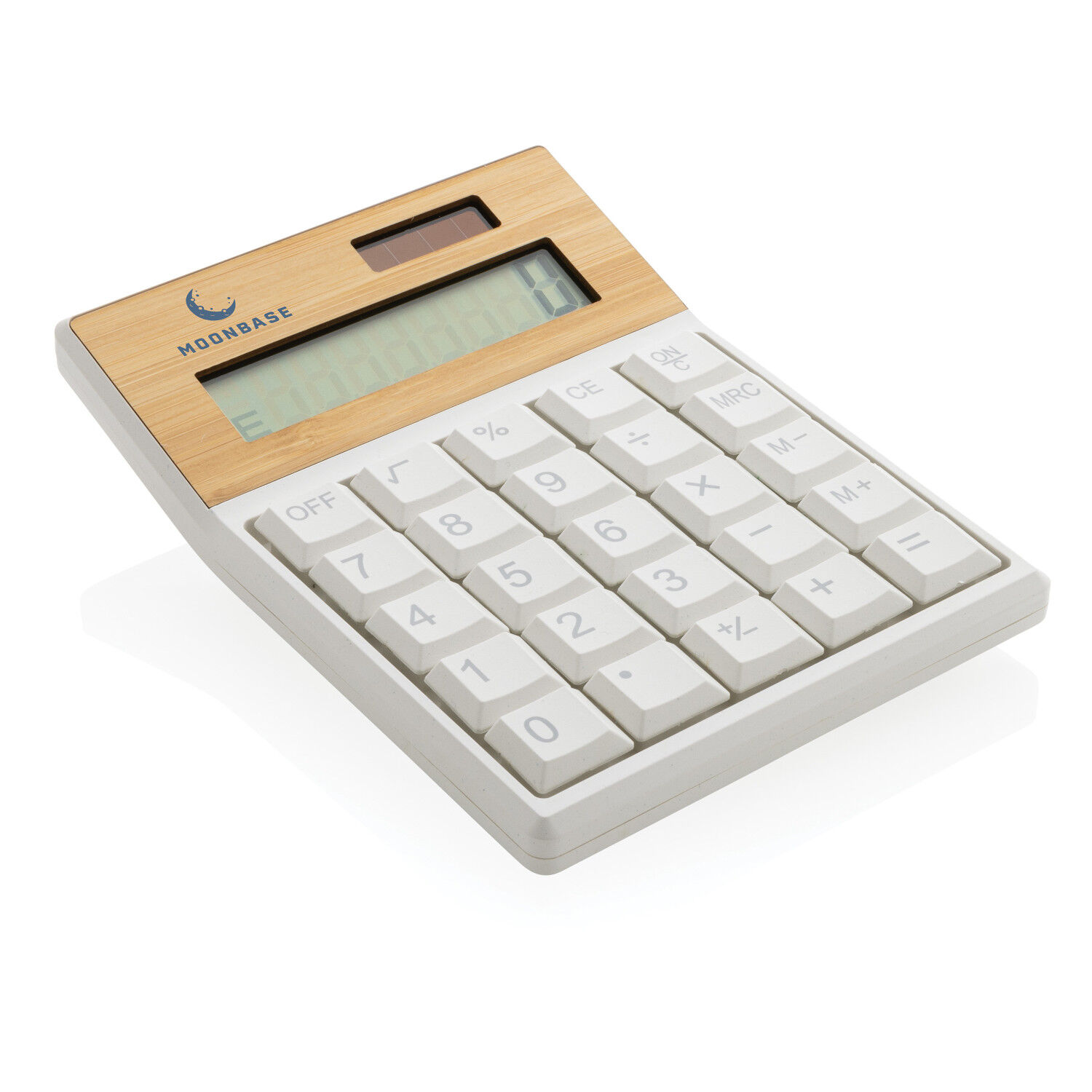 Recycled Plastic and Bamboo Calculator (sample branding)