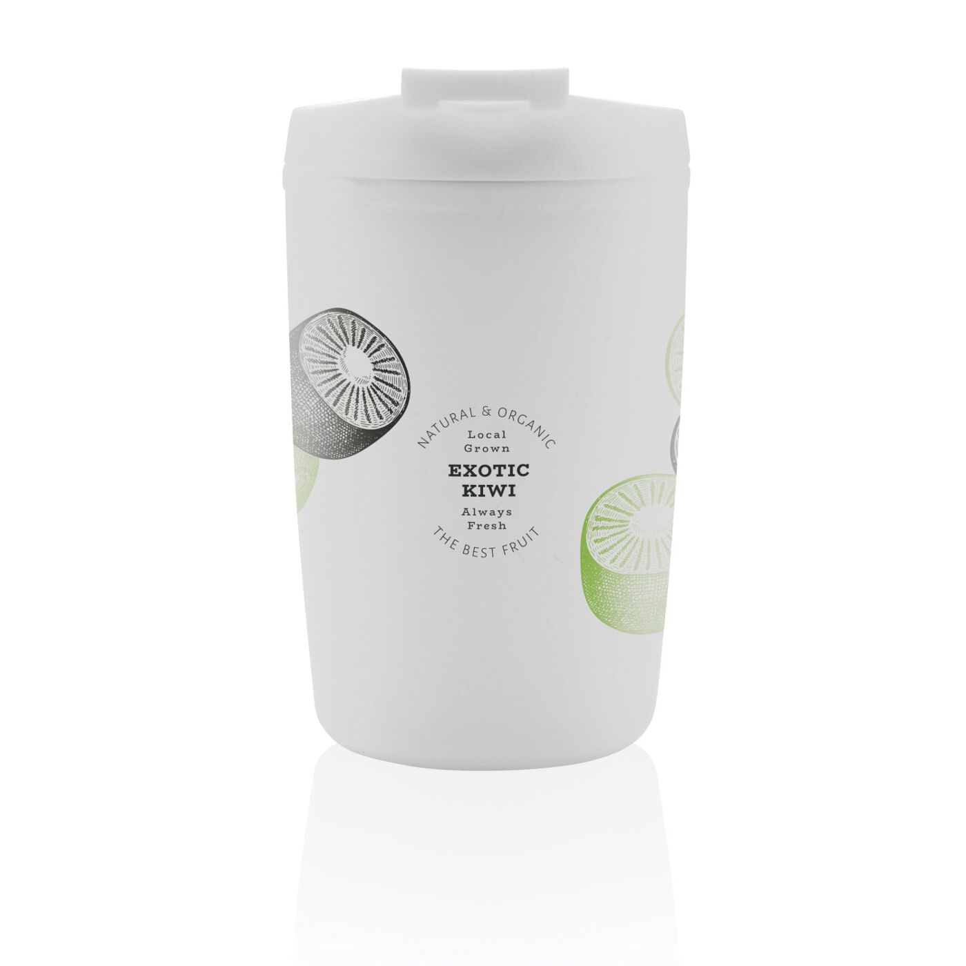 Recycled Plastic Take-Out Cup (with sample branding)