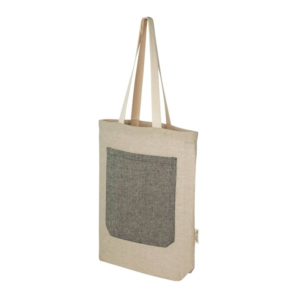 Recycled Polycotton Tote Bag with Pocket