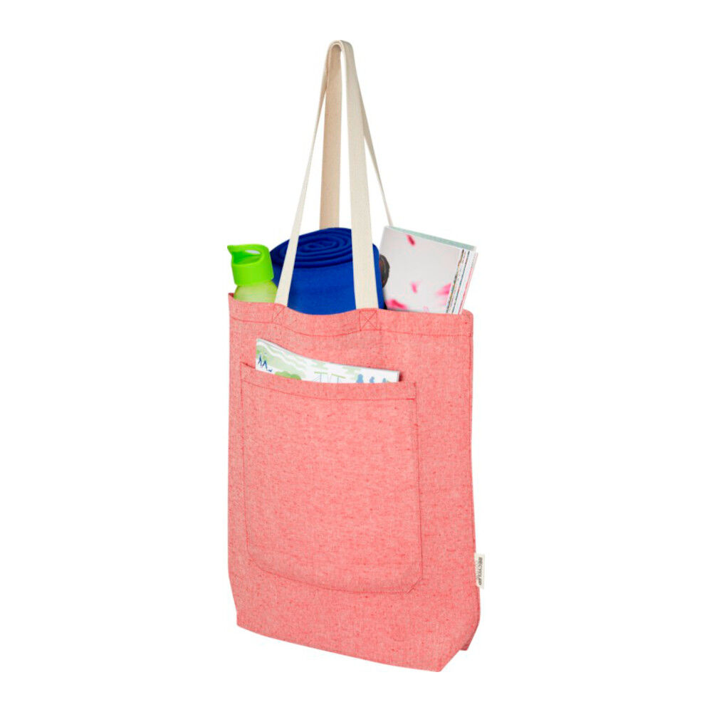 Recycled Polycotton Tote Bag with Pocket