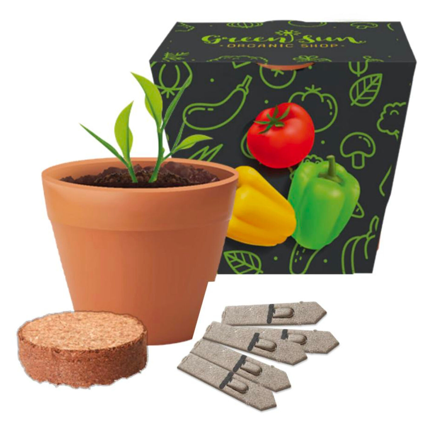 Recycled Pot Garden (sample branding)