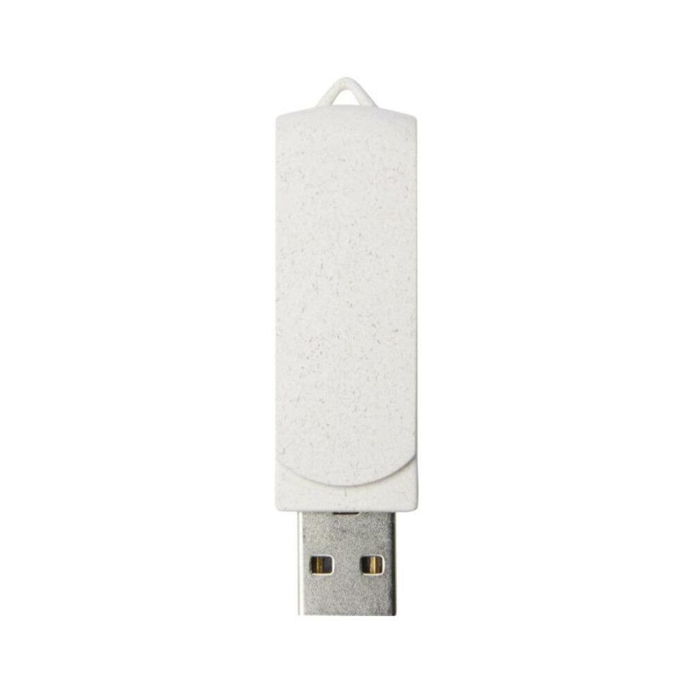 Rotate 8GB Wheat Straw USB Flash Drive (open)