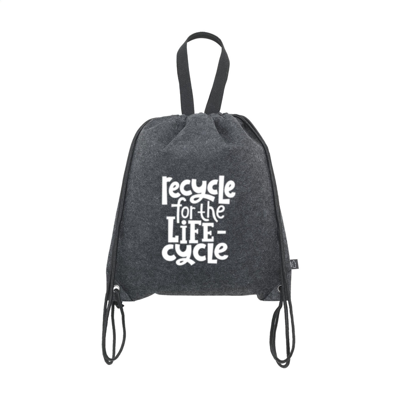 RPET Felt Drawstring Backpack