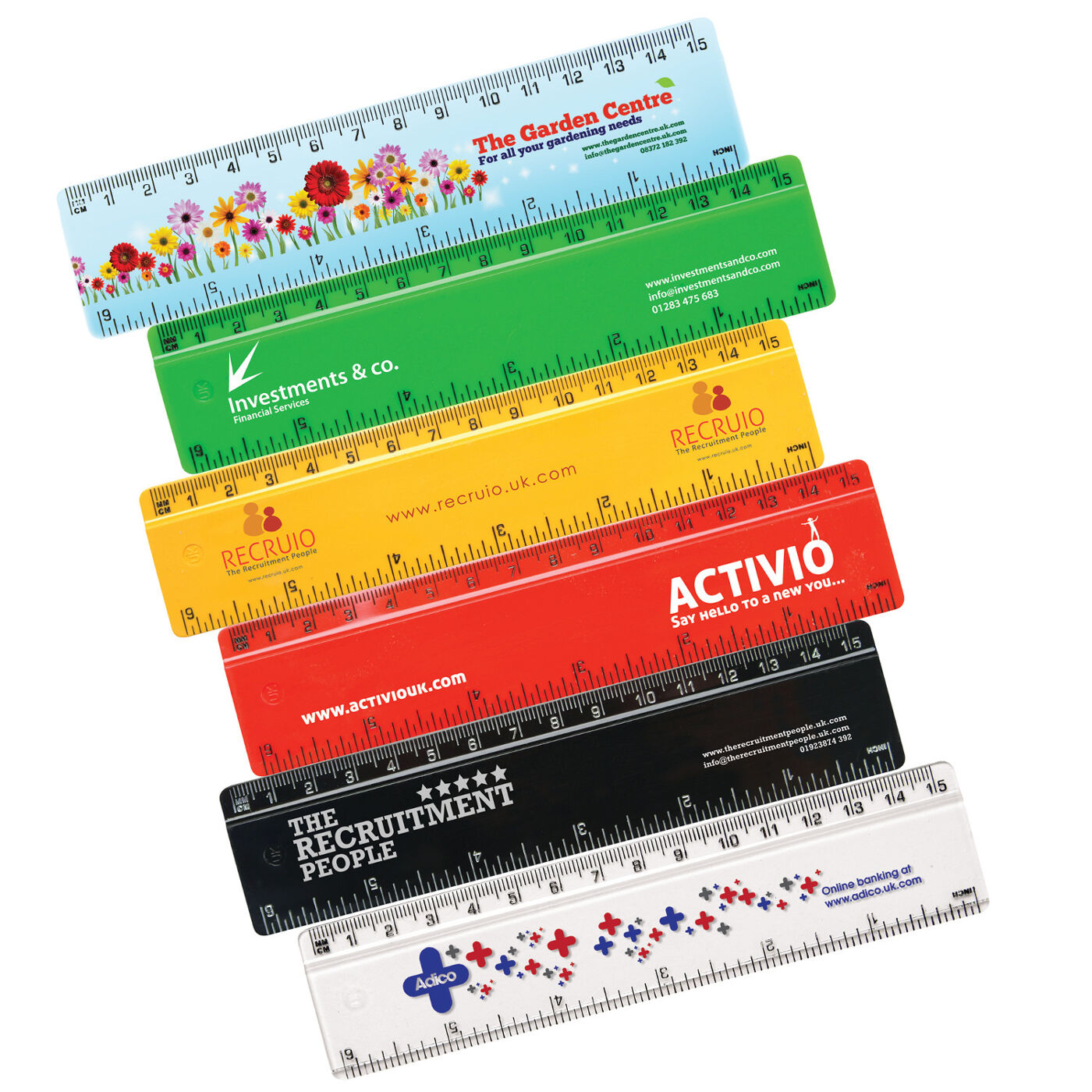 Colourful Rulers - 15cm