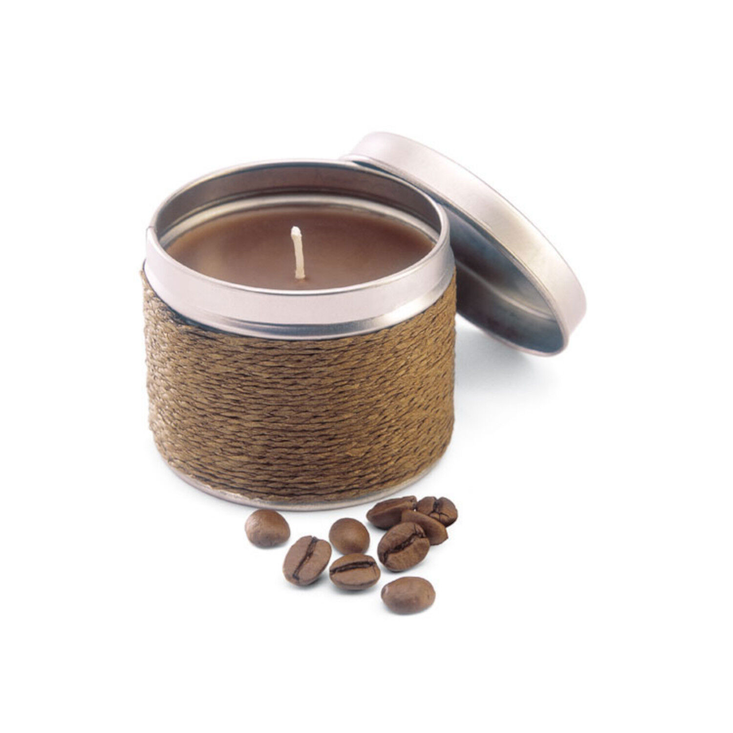 Scented Candle in Colour Matched Tin (coffee)