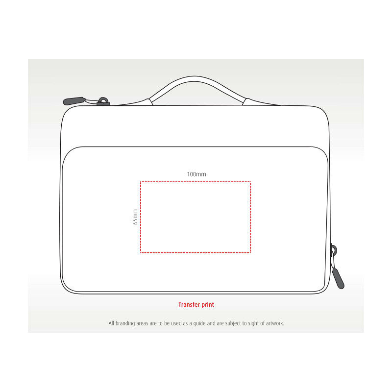 Shield Plus Recycled Laptop Bag (print area)