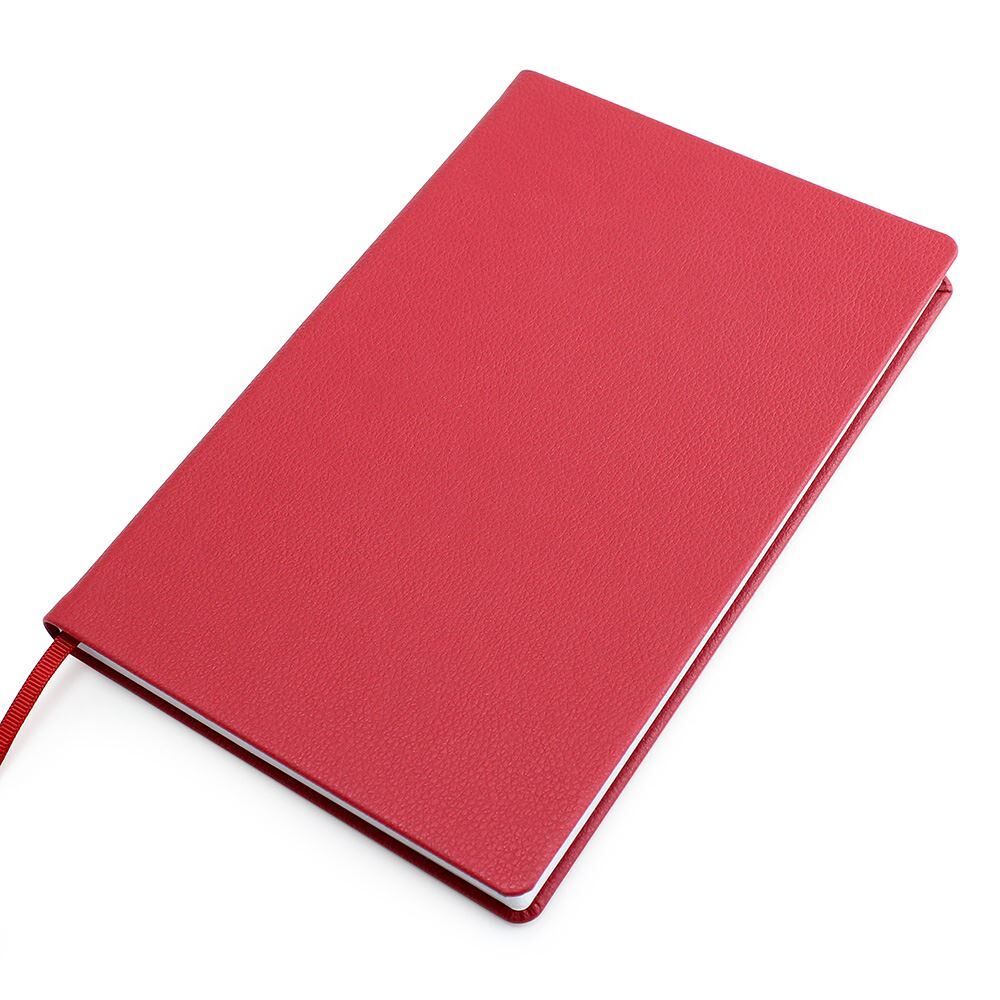 Silk Stone Paper Recycled A5 Notebook (raspberry)