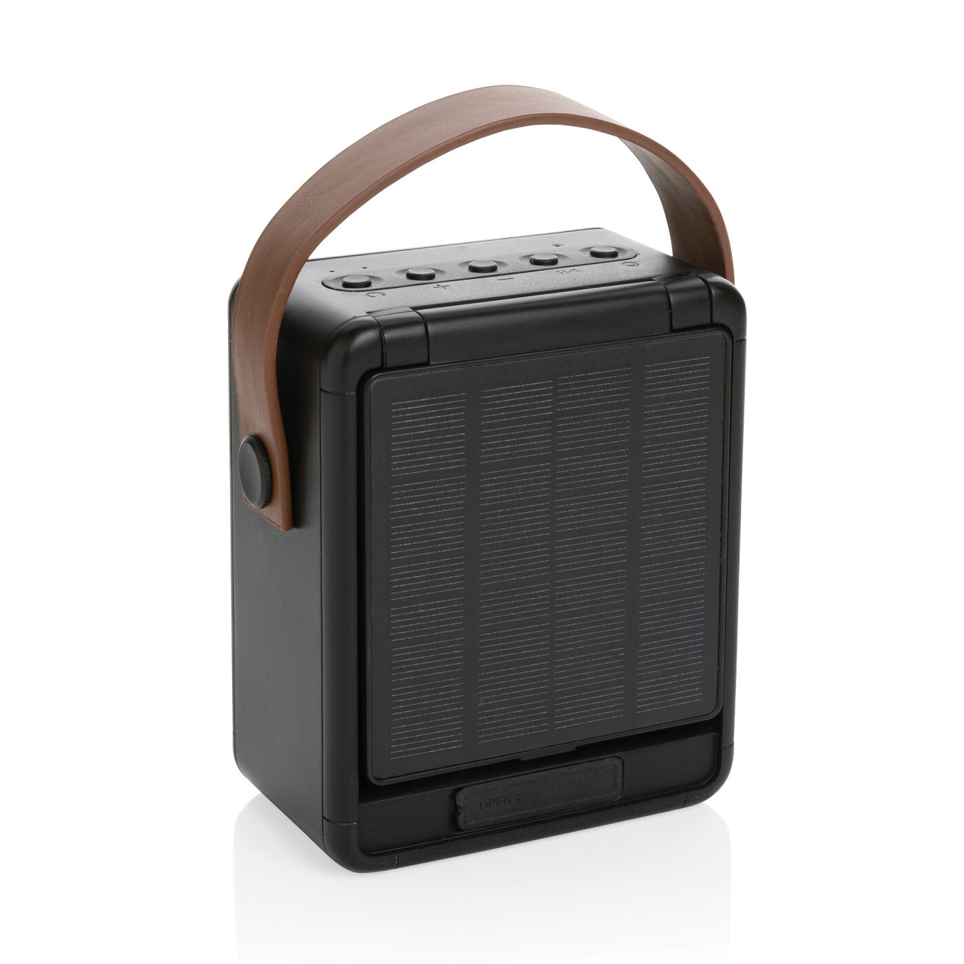 Skywave Solar Speaker (rear view, solar panel folded away)