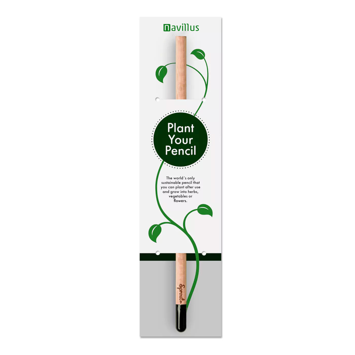 Sprout Seed Pencil with Printed Sleeve