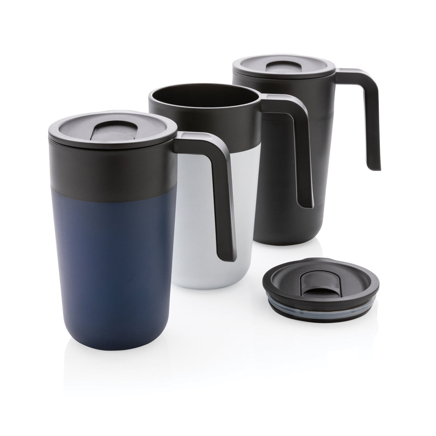 Stainless Steel and Recycled Plastic Travel Mug