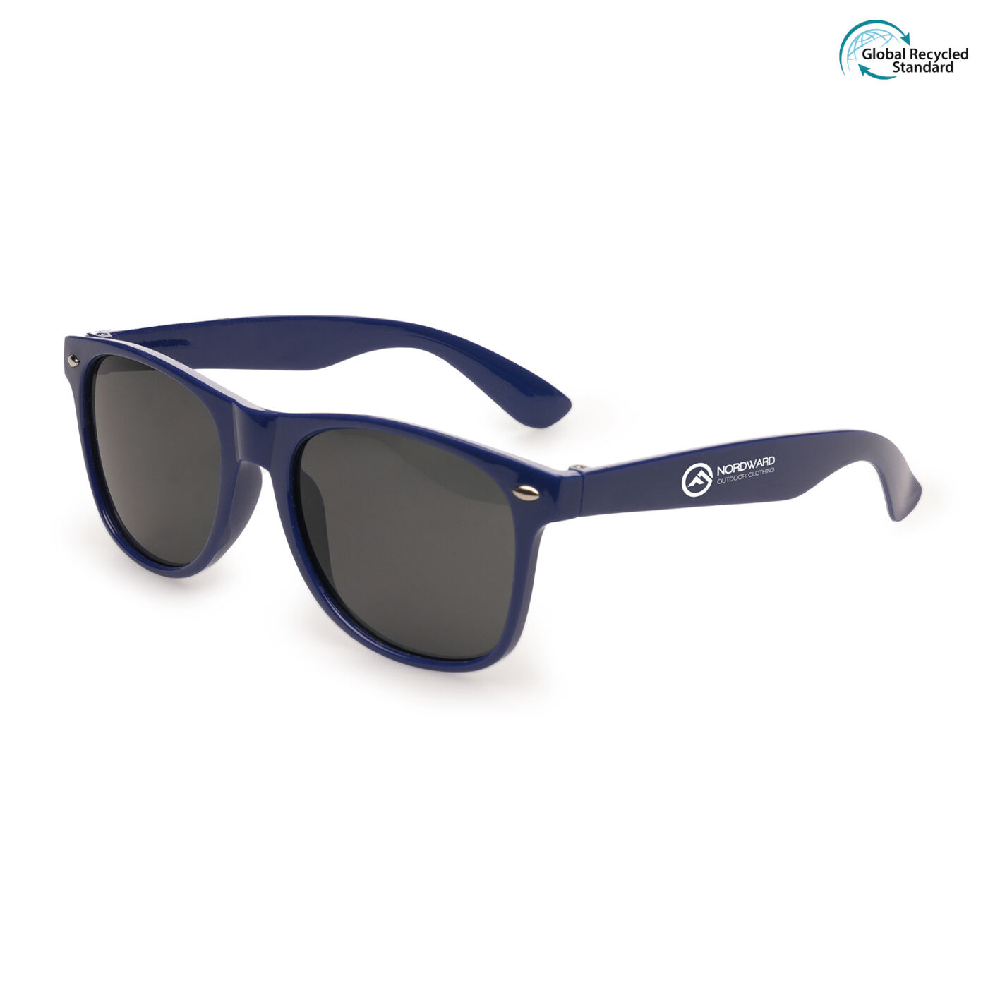 Sunny Recycled Sunglasses (in blue with sample branding)