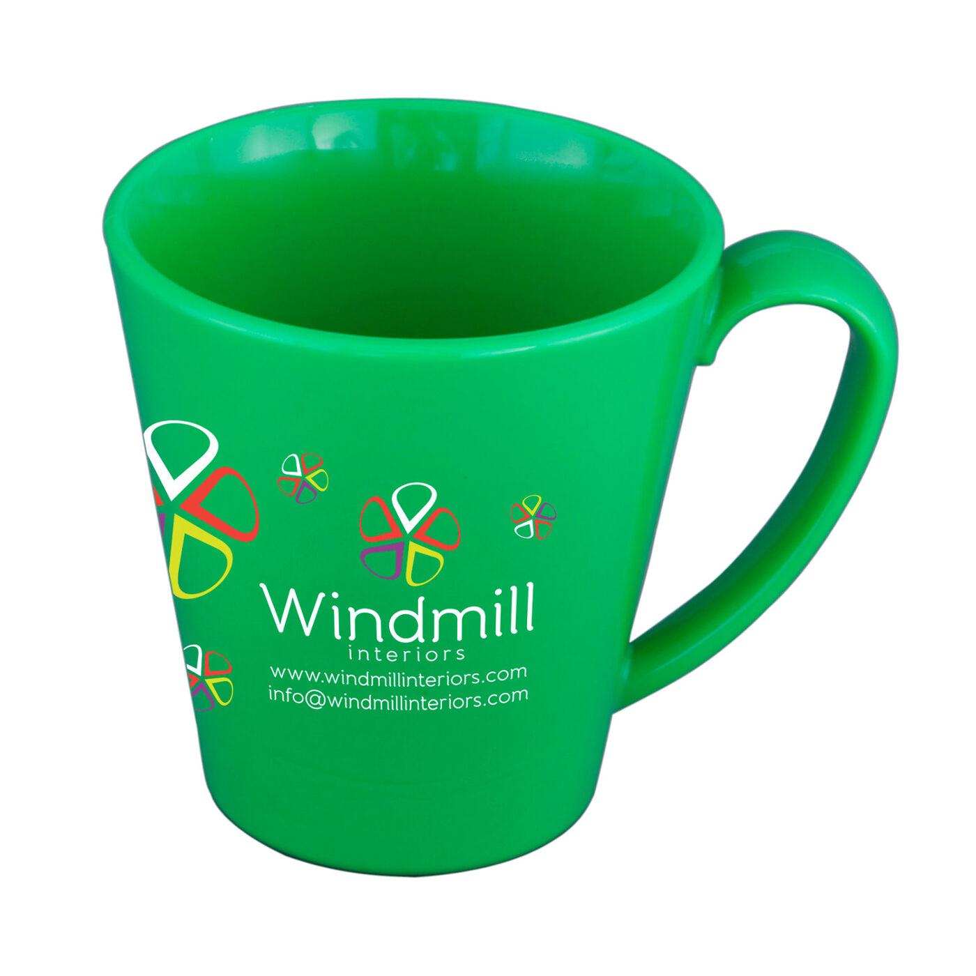 Colourful Plastic Mugs -Green