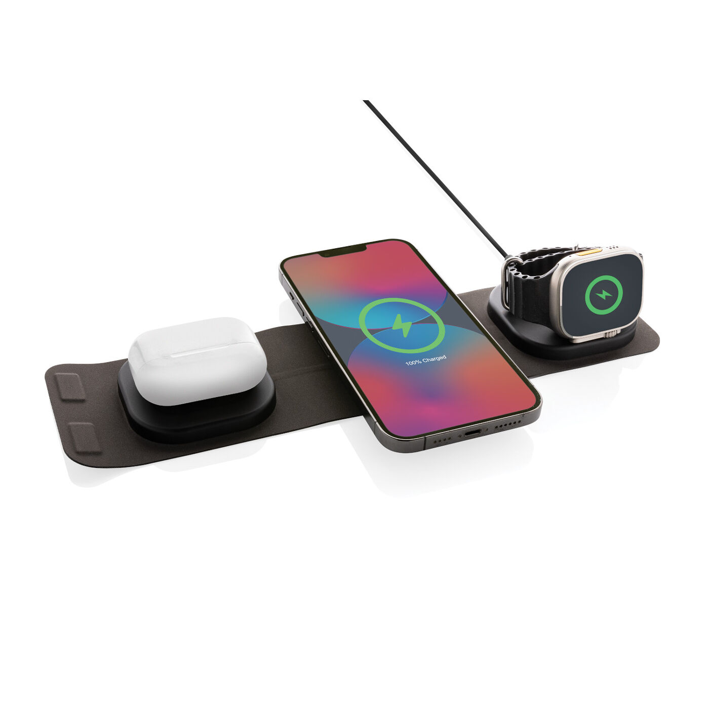 Swiss Peak 3-in-1 Wireless Travel Charger