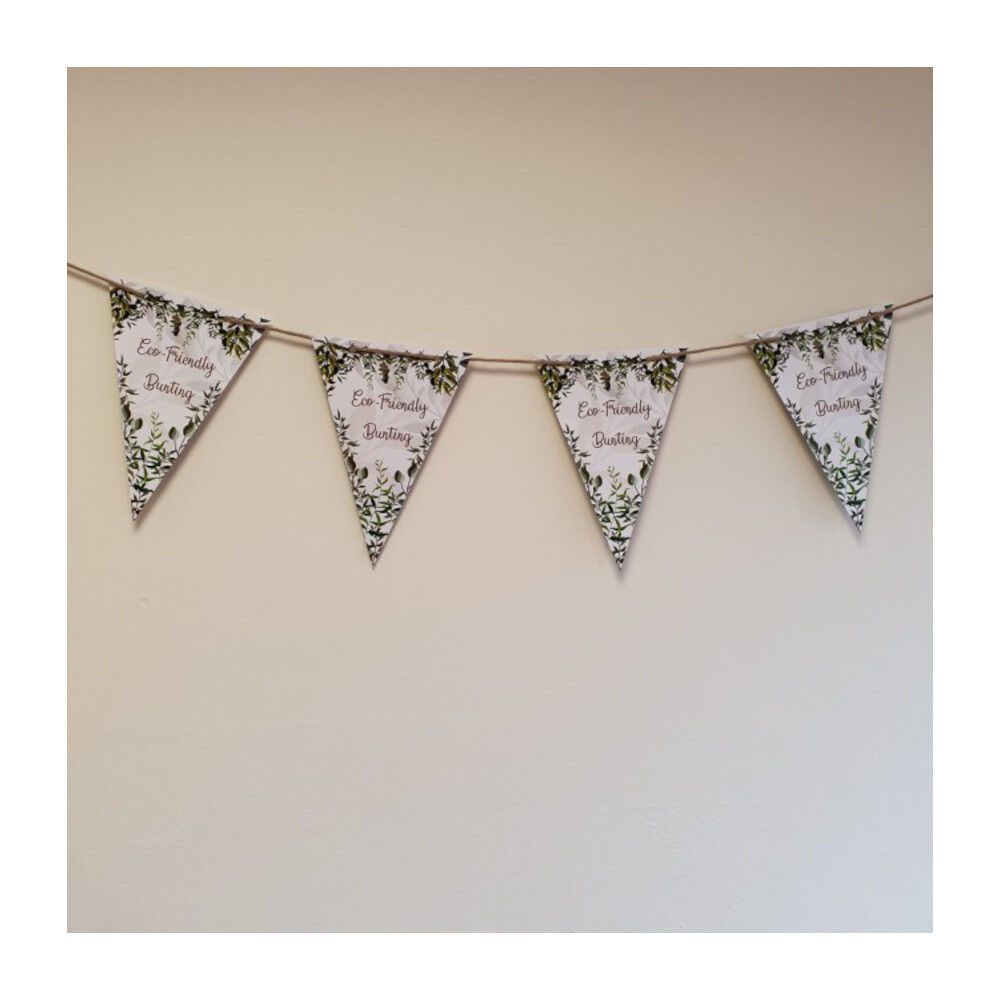 Threaded Wool and Paper Bunting