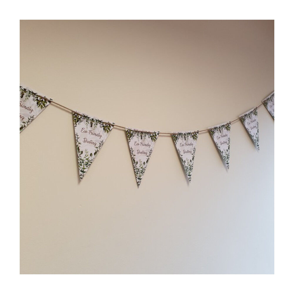 Threaded Wool and Paper Bunting