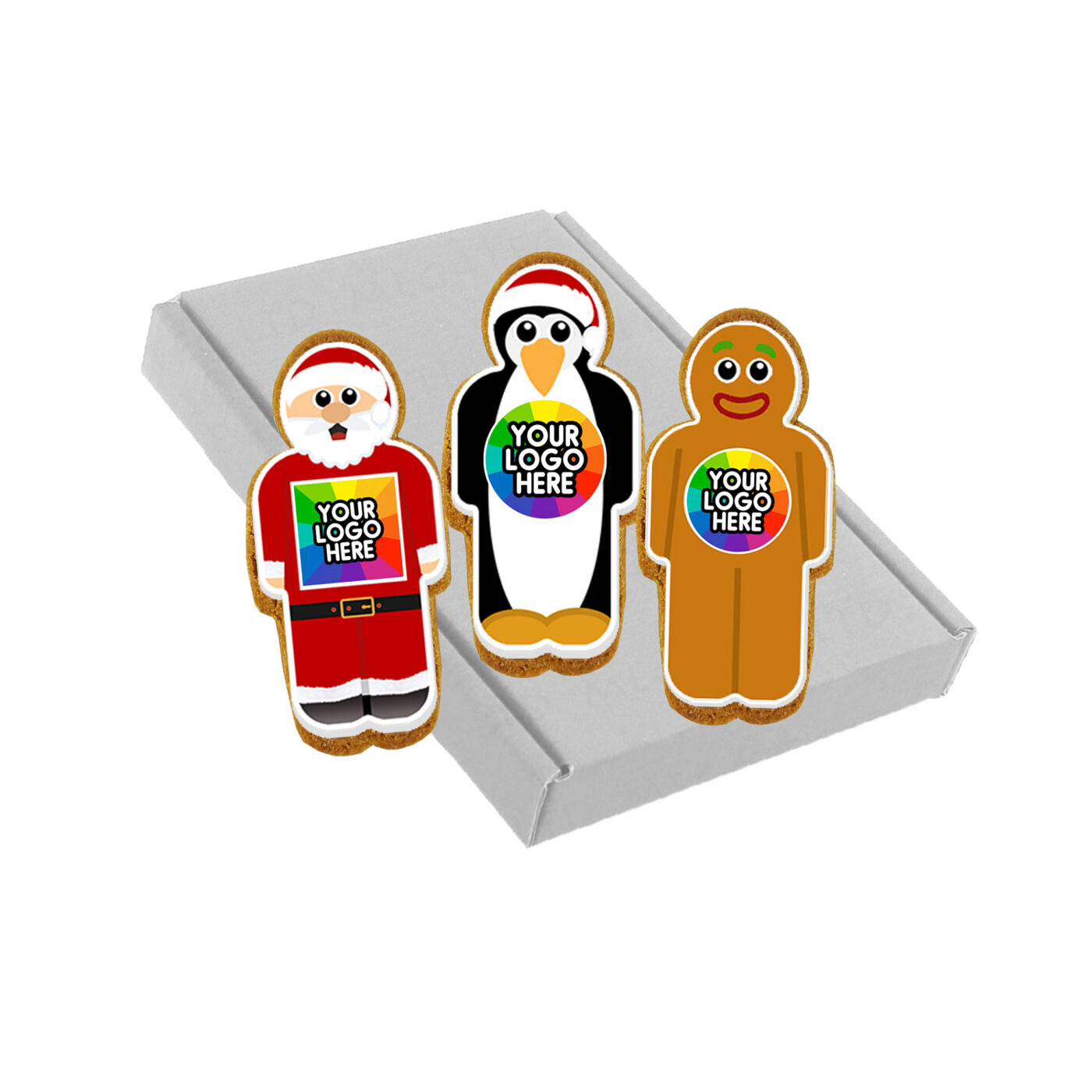 Three Christmas Gingerbreads Mailout Box