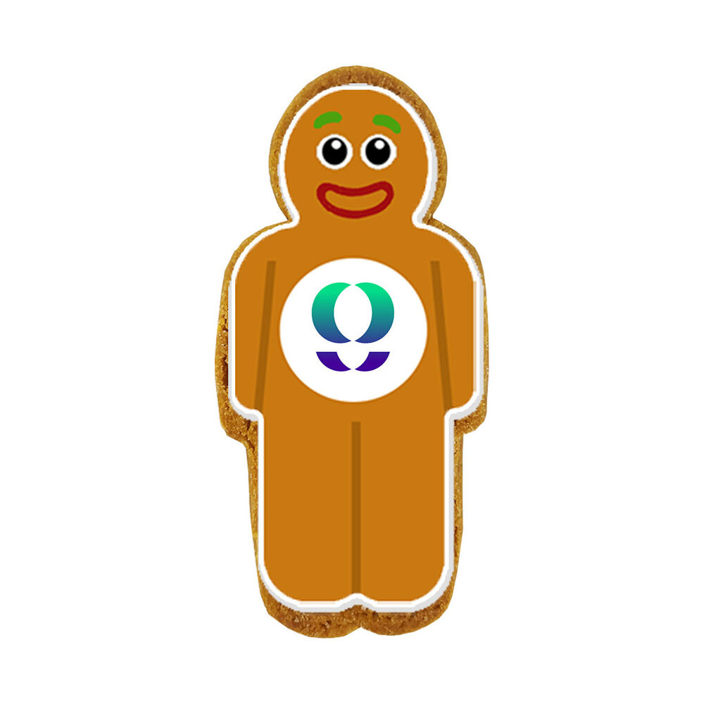 Classic Gingerbread Man with sample branding