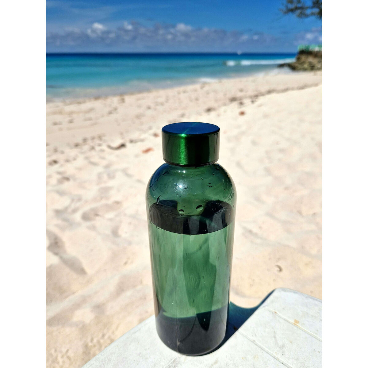 Translucent Water Bottle with Metal Cap