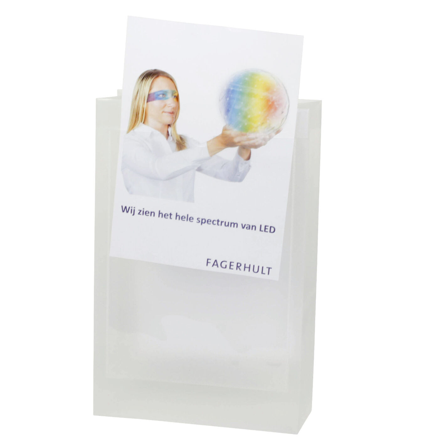 Recyclable Transparent Bags with A4 Windows - White