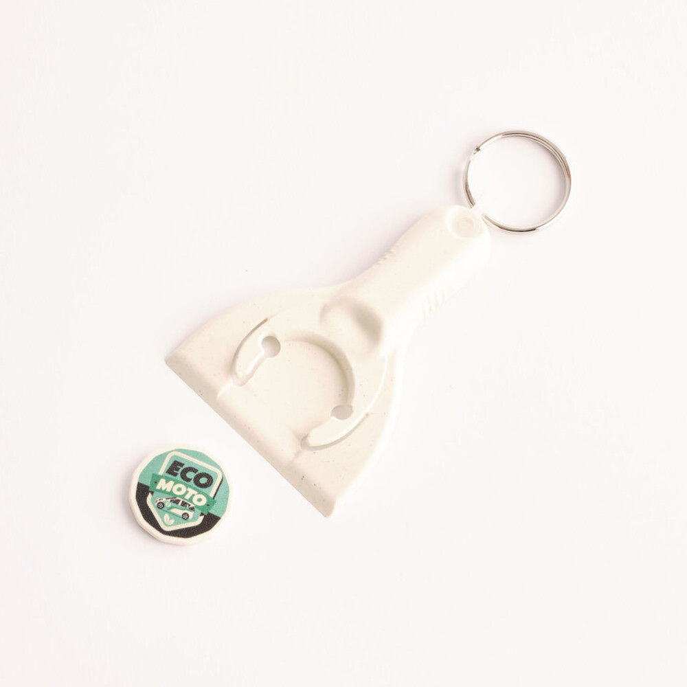 Trolley Coin and Ice Scraper Eco Keyring