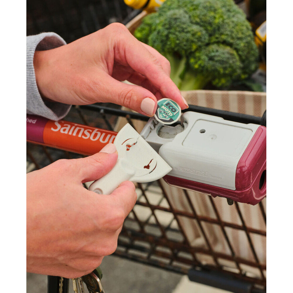 Trolley Coin and Ice Scraper Eco Keyring