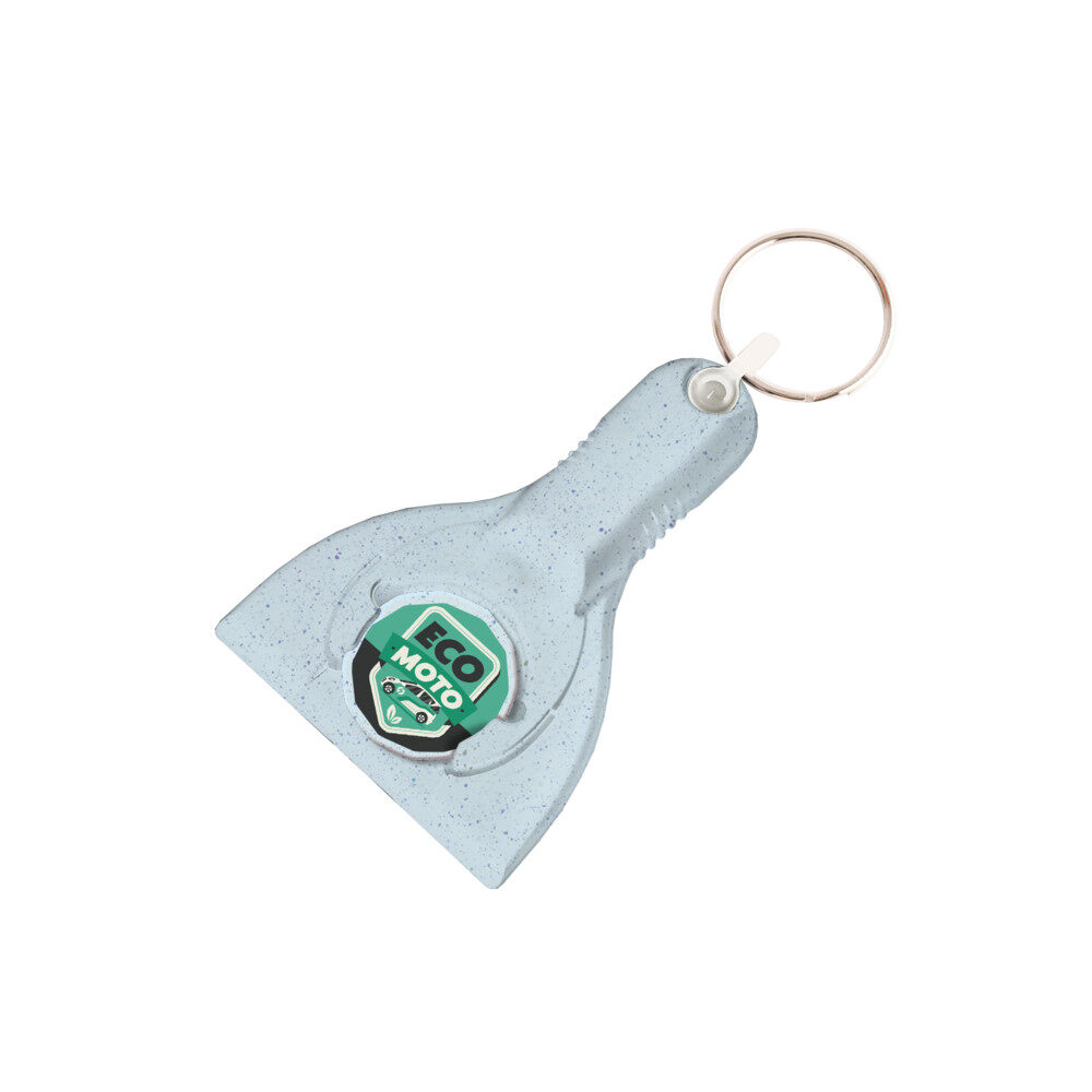 Trolley Coin and Ice Scraper Eco Keyring