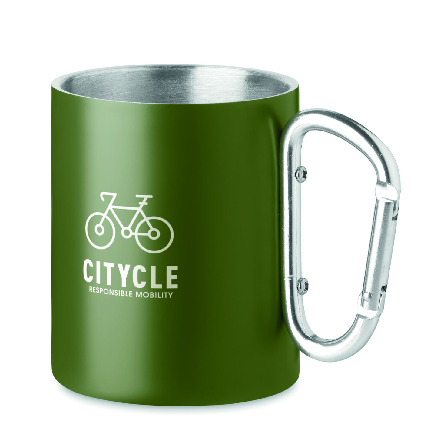   Steel Insulated Mug with Carabiner Handle