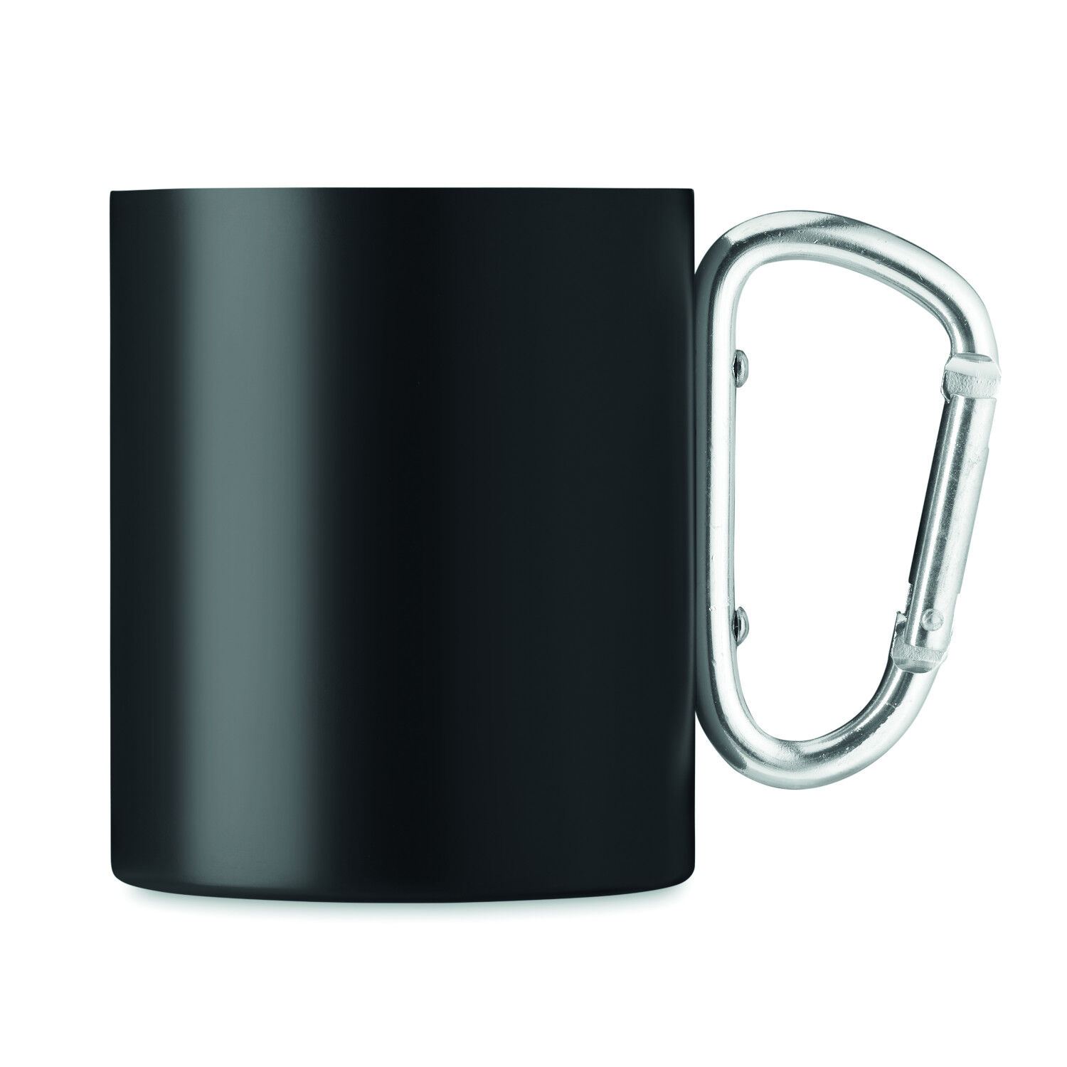   Steel Insulated Mug with Carabiner Handle (black)